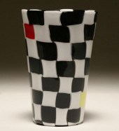 Venini Pezzati glass vase, des