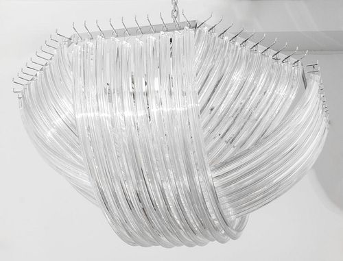 VENINI TRIEDRI GLASS BASKET WEAVE