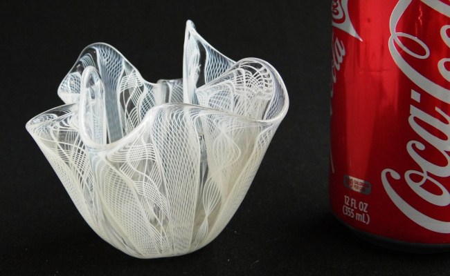 Venini vase. 4'' Diameter 3 1/2''