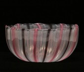 Venini Zanfirico bowl, c.1950'