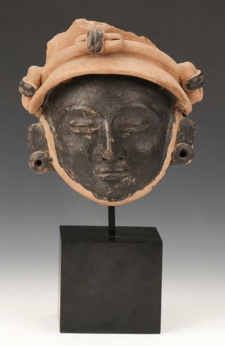 VERACRUZ TERRACOTTA HEAD, HT.