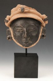 VERACRUZ TERRACOTTA HEAD, HT.