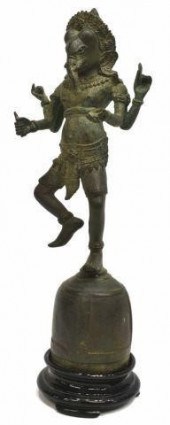 VERDE BRONZE HINDU DEITY, GANE