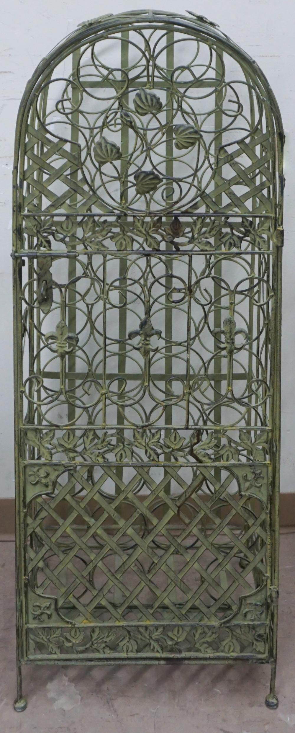 VERDIGRIS METAL WINE RACK, H: 50