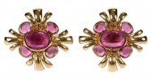 VERDURA 18KT. GEMSTONE EARRING