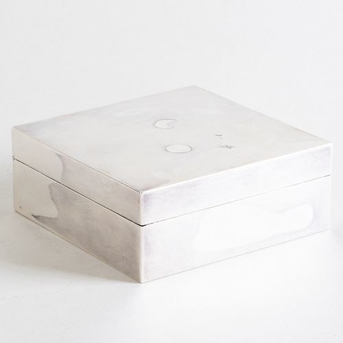 VERDURA SILVER BOX INSCRIBED TO