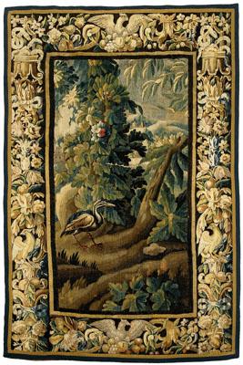 Verdure tapestry fragment,