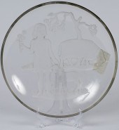 Verlys Glass Charger 20th cent