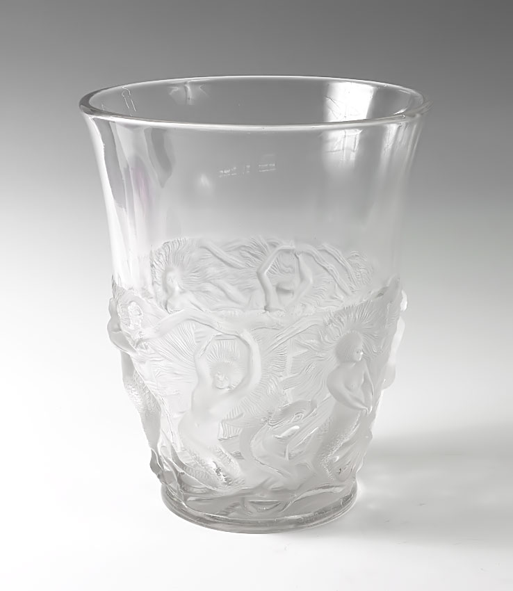VERLYS GLASS MERMAID VASE: Clear