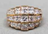 VERMEIL GOLD-OVER-SILVER CUBIC