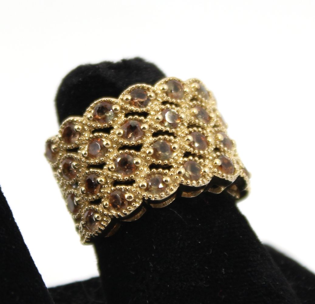 VERMEIL WIDE SILVER & GOLD PLATED