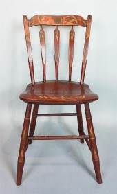 VERMONT RED PAINTED ARROWBACK