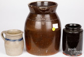 VERMONT STONEWARE PITCHER, 19T