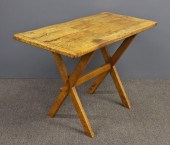 Vermont tiger maple sawbuck ta