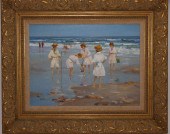 VERN BROE PAINTING BEACH SCENE