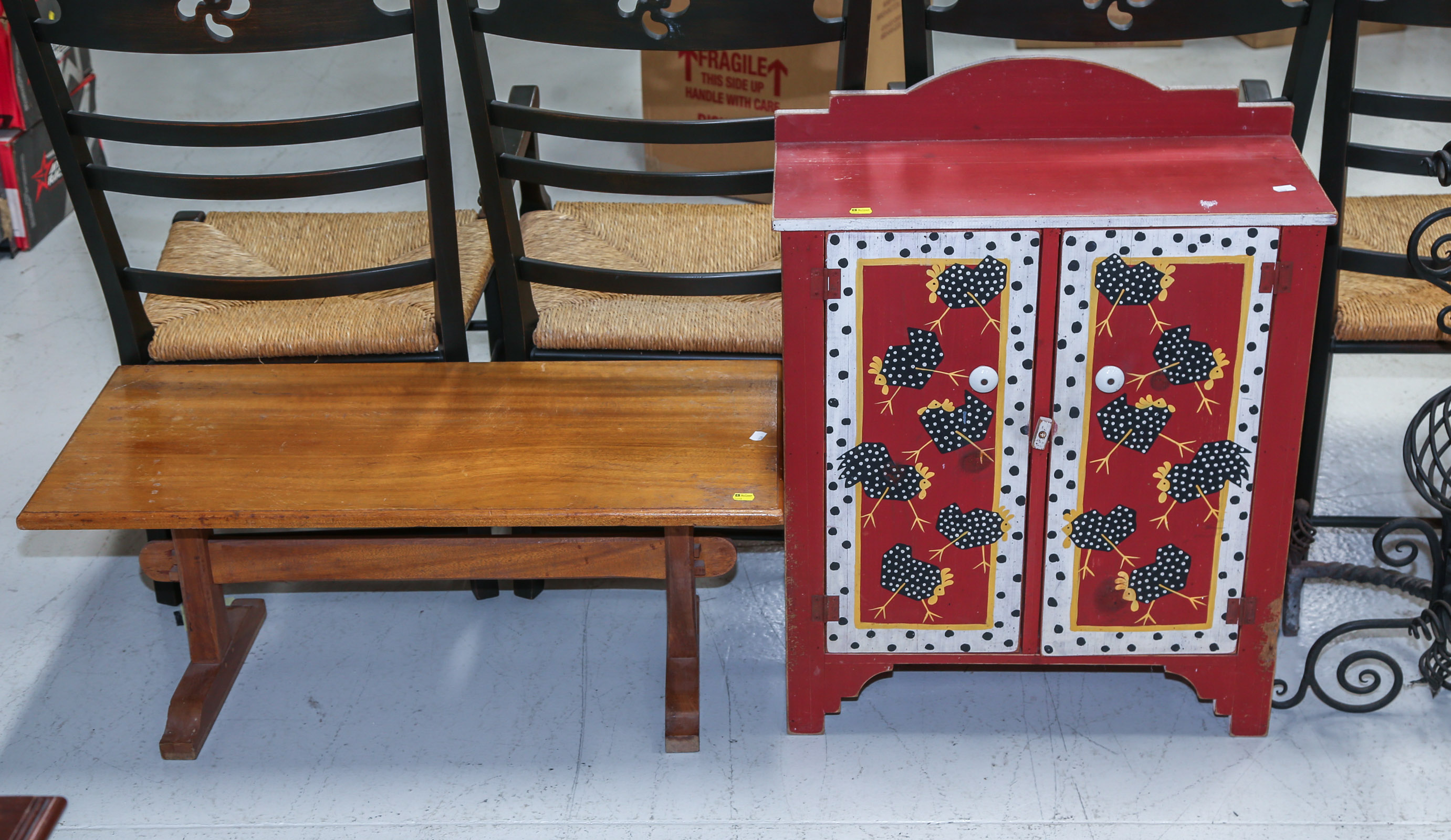 VERNACULAR STYLE PINE CABINET &