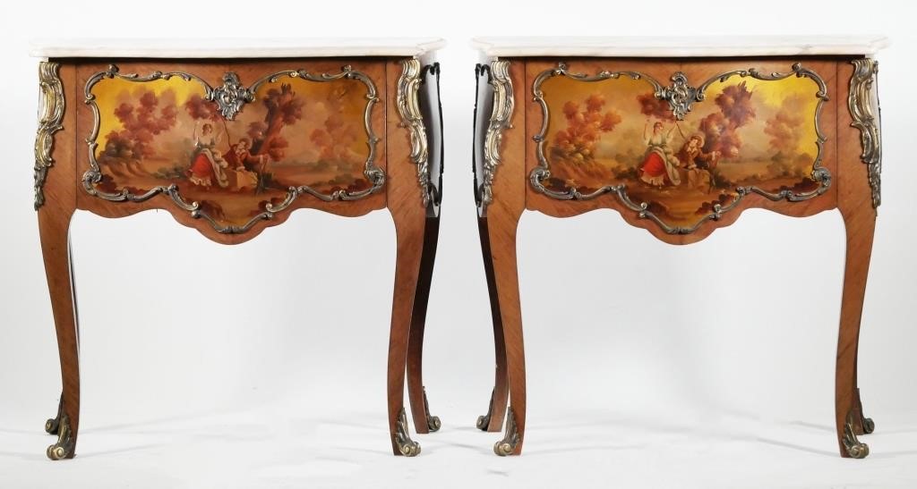 VERNI MARTIN ORMOLU SIDE TABLESPair