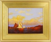 VERNON BROE OIL ON BOARD, "TWO