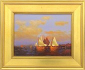 VERNON BROE OIL ON CANVAS BOAR