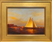 VERNON BROE OIL ON CANVAS BOAR