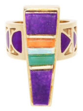 VERNON HASKIE NAVAJO 14KT YELL