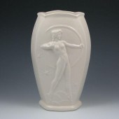 Vernon Kilns "Goddess" vase wi