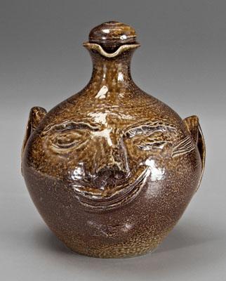 Vernon Owens face pitcher, speckled