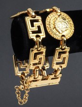 VERSACE GREEK KEY & MEDUSA GOL