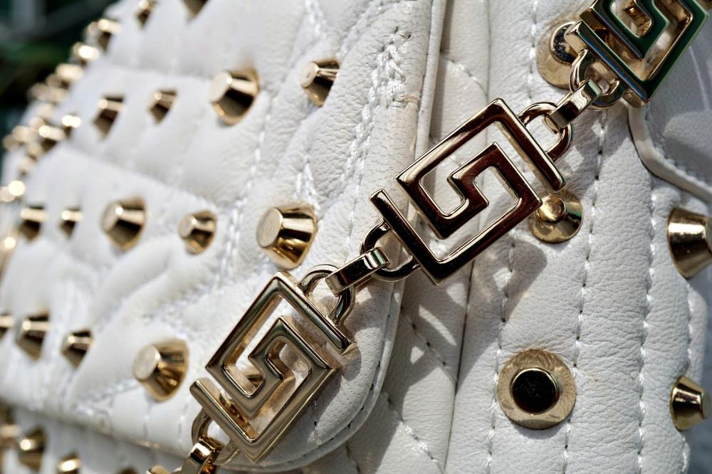 VERSACE STUDDED VANITAS MEDEA WHITE