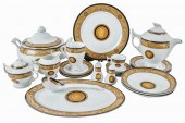 VERSACE-STYLE PORCELAIN DINNER