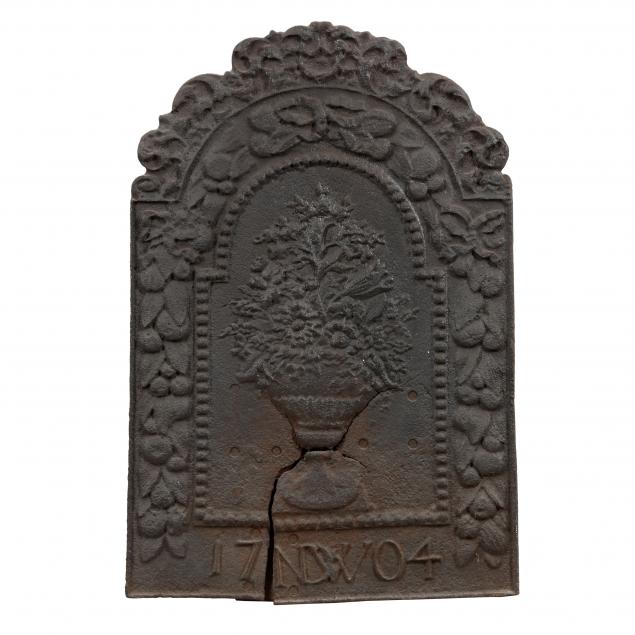 VERY EARLY CAST IRON FIREBACK
