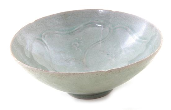 Very fine Chinese celadon deep bowl