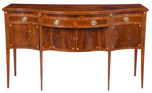 VERY FINE FEDERAL INLAID MAHOGANY