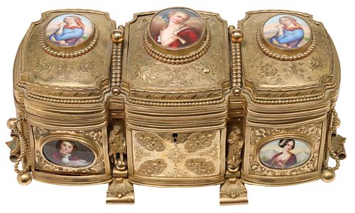 VERY FINE FRENCH ORMOLU JEWELRY