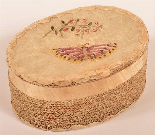 VERY FINE MORAVIAN QUILLED PAPER