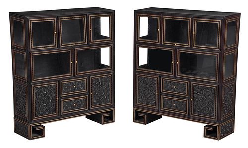 VERY FINE PAIR CHINESE ZITAN
