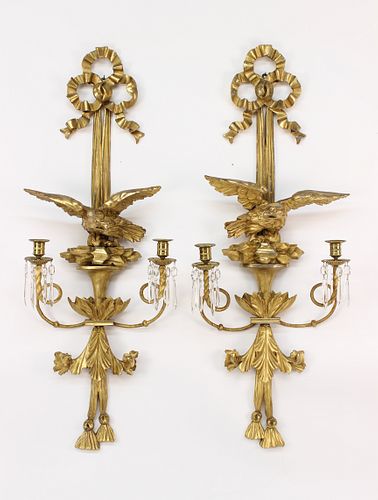 VERY FINE PAIR OF AMERICAN CARVED
