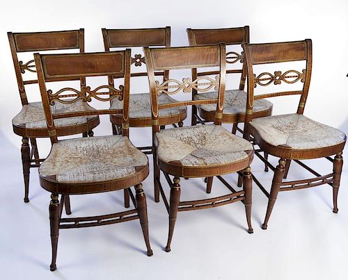 VERY FINE SET EIGHT OF AMERICAN
