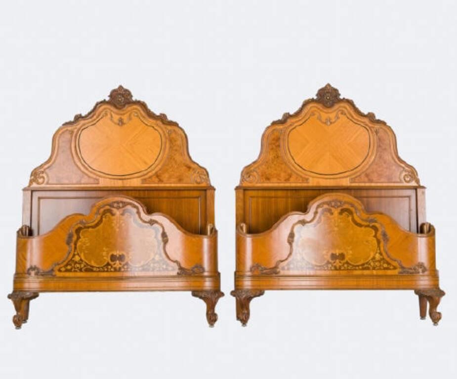 VERY GOOD PAIR OF SATINWOOD &
