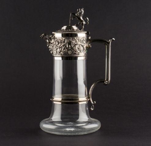VERY GOOD SILVER PLATE CLARET