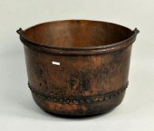 VERY LARGE ANTIQUE COPPER KETT