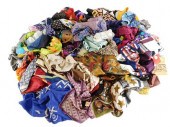 VERY LARGE ASSORTMENT OF SILK,
