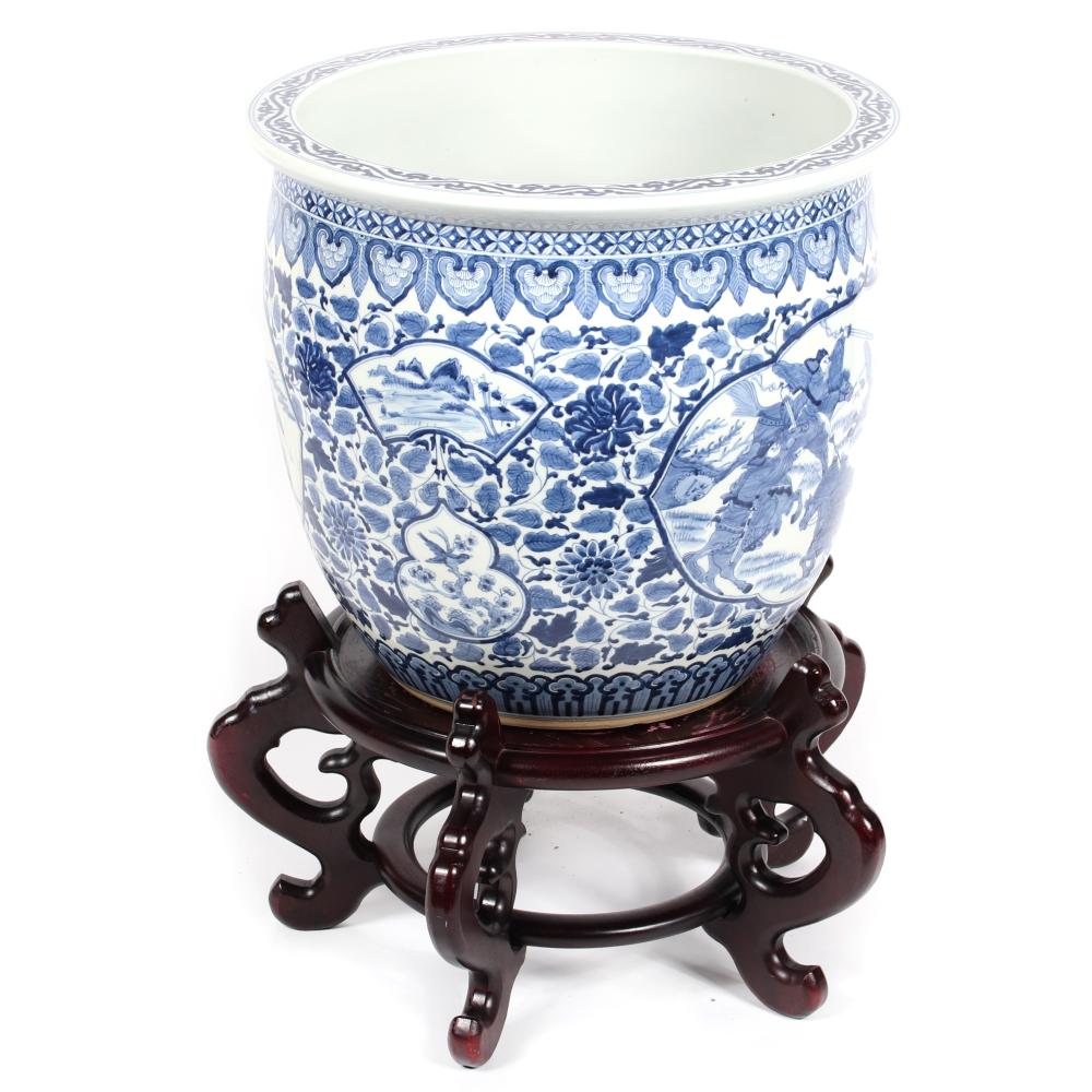 VERY LARGE JAPANESE ARITA WARE BLUE