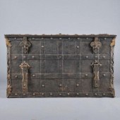 VERY RARE 17TH C. IRON STRONGB