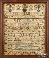 VERY RARE LAMPETER SCHOOL SILK