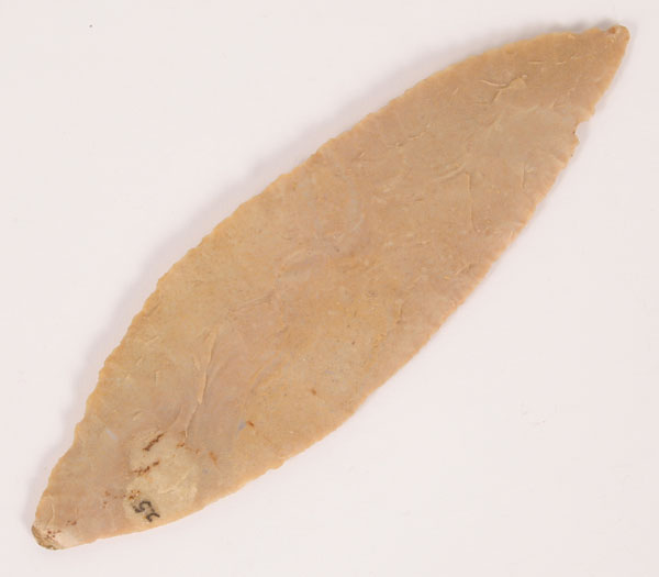 Very thin bi-point blade. 5 7/8".