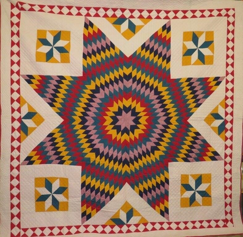 VIBRANT "BETHLEHEM STAR" PATTERN
