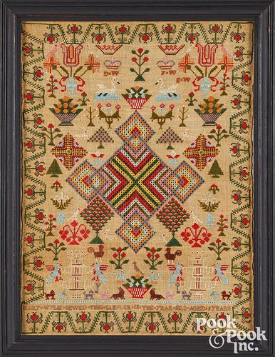VIBRANT ENGLISH SILK ON LINEN