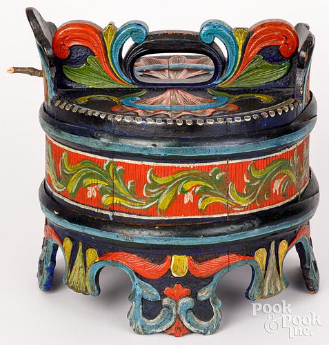 VIBRANT SCANDINAVIAN CARVED AND