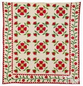 VIBRANT TULIP APPLIQUé QUILT,